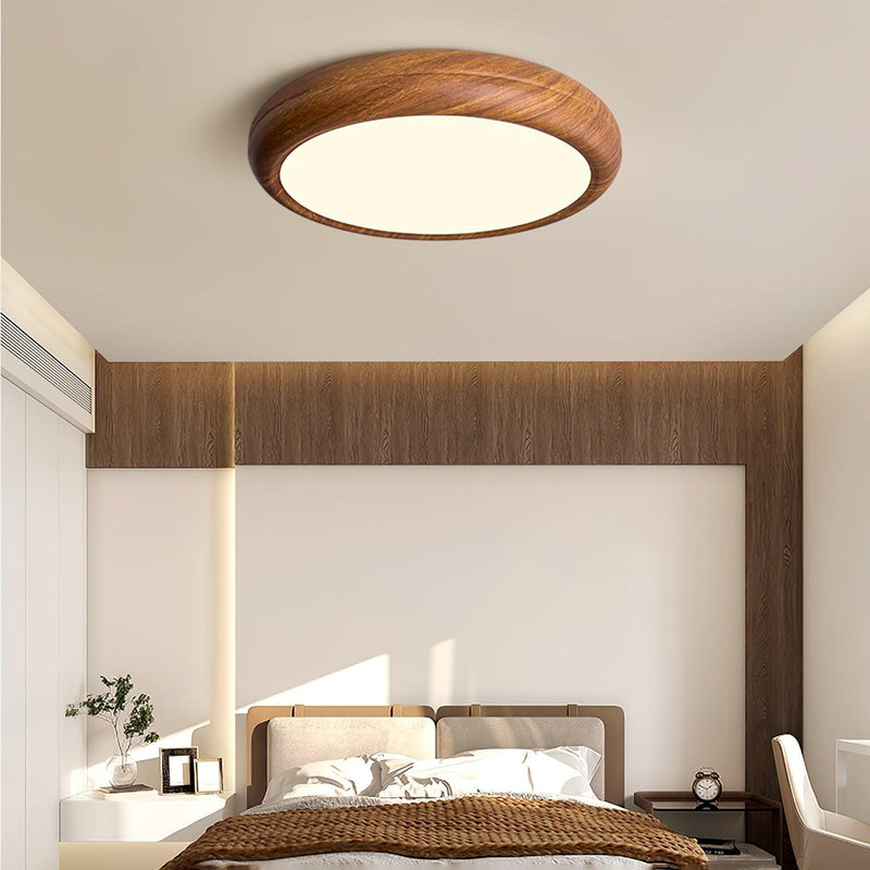 Round Wooden Ceiling Light – Modern & Refined Elegance for Interiors