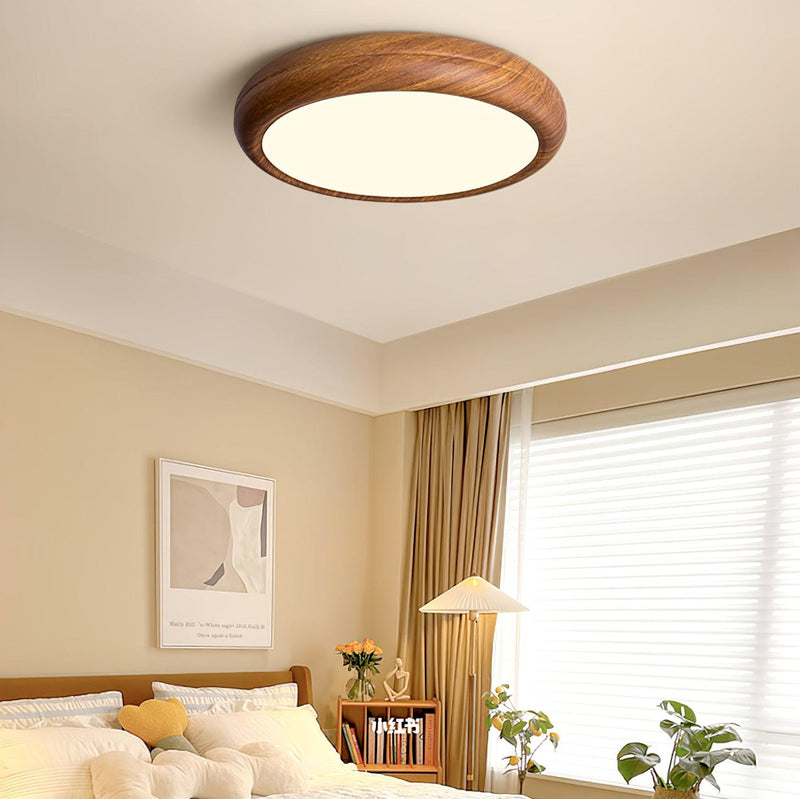 Round Wooden Ceiling Light – Modern & Refined Elegance for Interiors