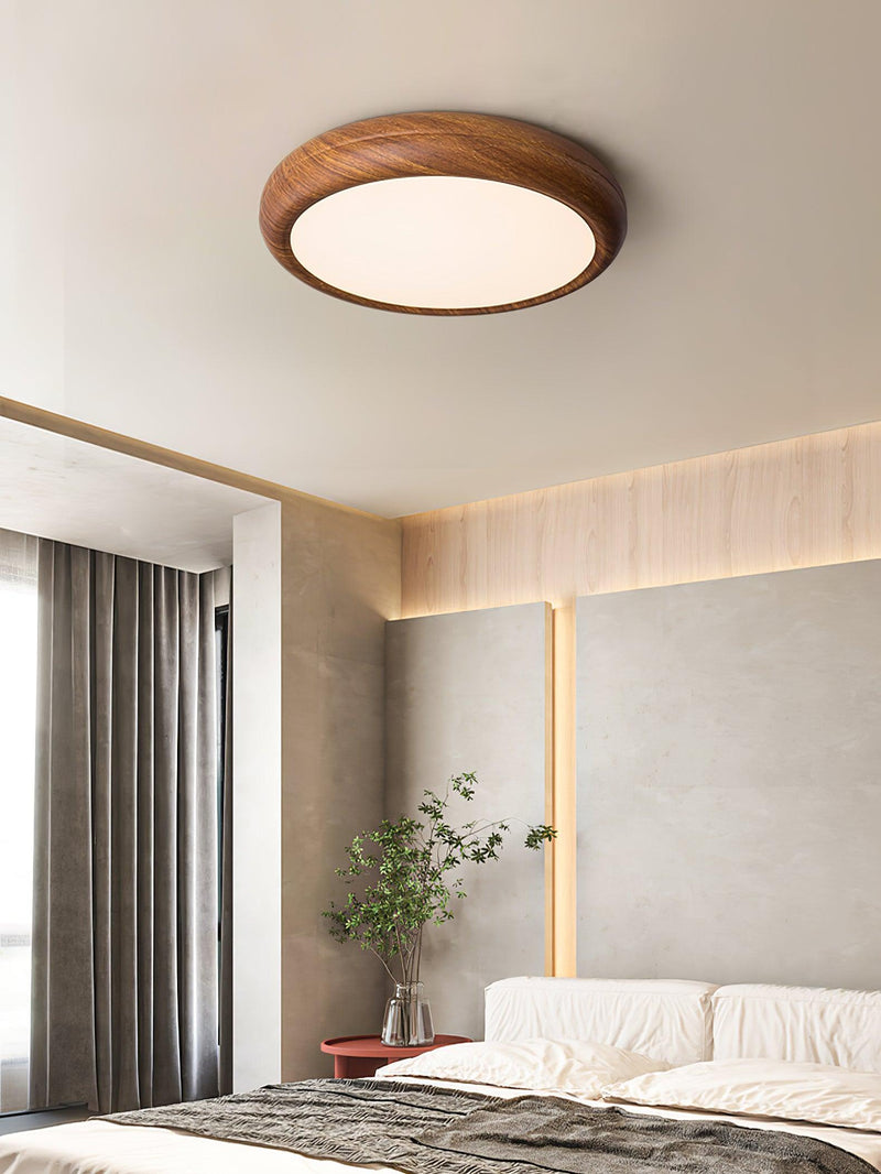 Round Wooden Ceiling Light – Modern & Refined Elegance for Interiors