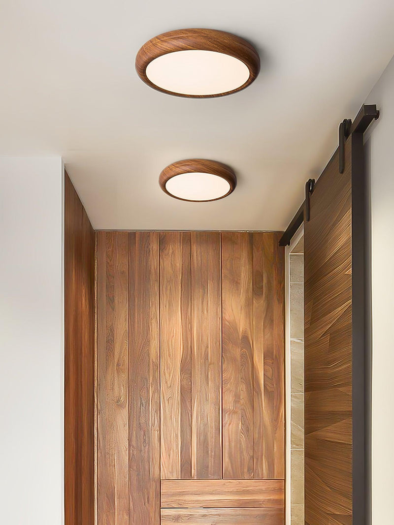 Round Wooden Ceiling Light – Modern & Refined Elegance for Interiors