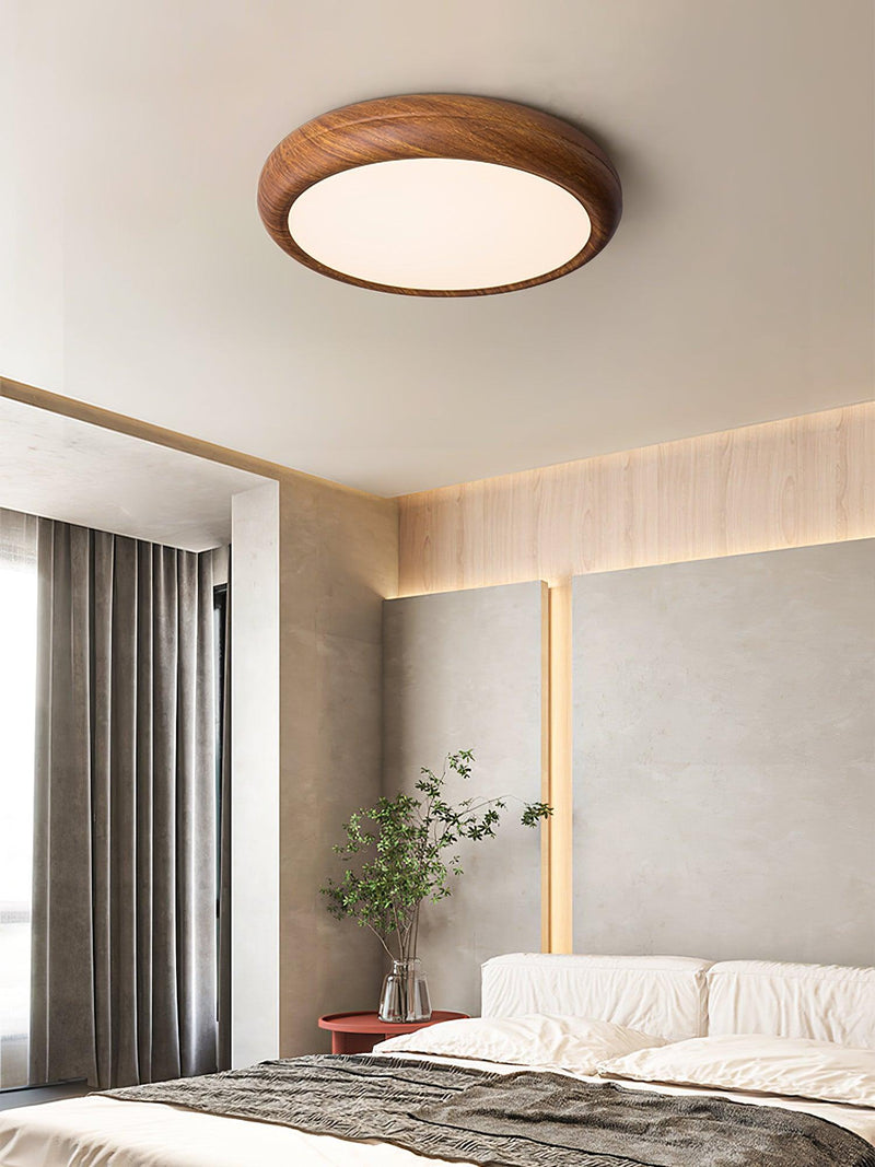 Round Wooden Ceiling Light – Modern & Refined Elegance for Interiors