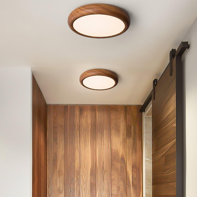 Round Wooden Ceiling Light – Modern & Refined Elegance for Interiors