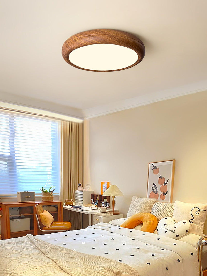 Round Wooden Ceiling Light – Modern & Refined Elegance for Interiors