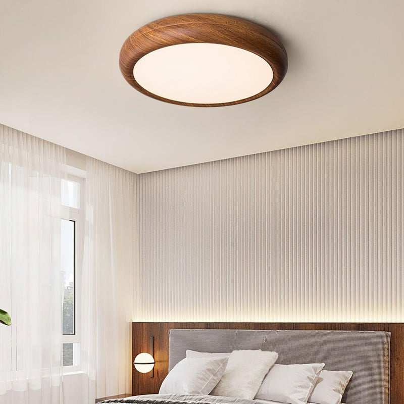 Round Wooden Ceiling Light – Modern & Refined Elegance for Interiors