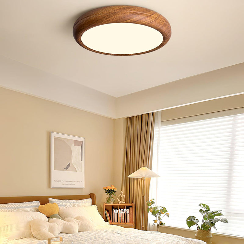 Round Wooden Ceiling Light – Modern & Refined Elegance for Interiors