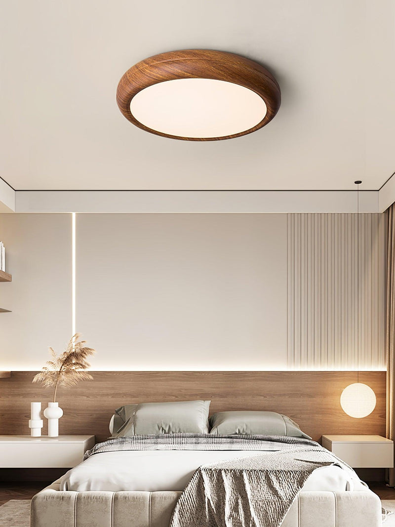 Round Wooden Ceiling Light – Modern & Refined Elegance for Interiors