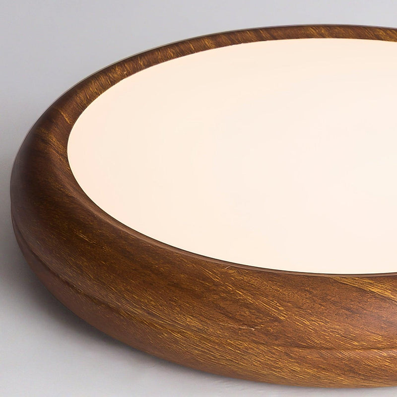 Round Wooden Ceiling Light – Modern & Refined Elegance for Interiors