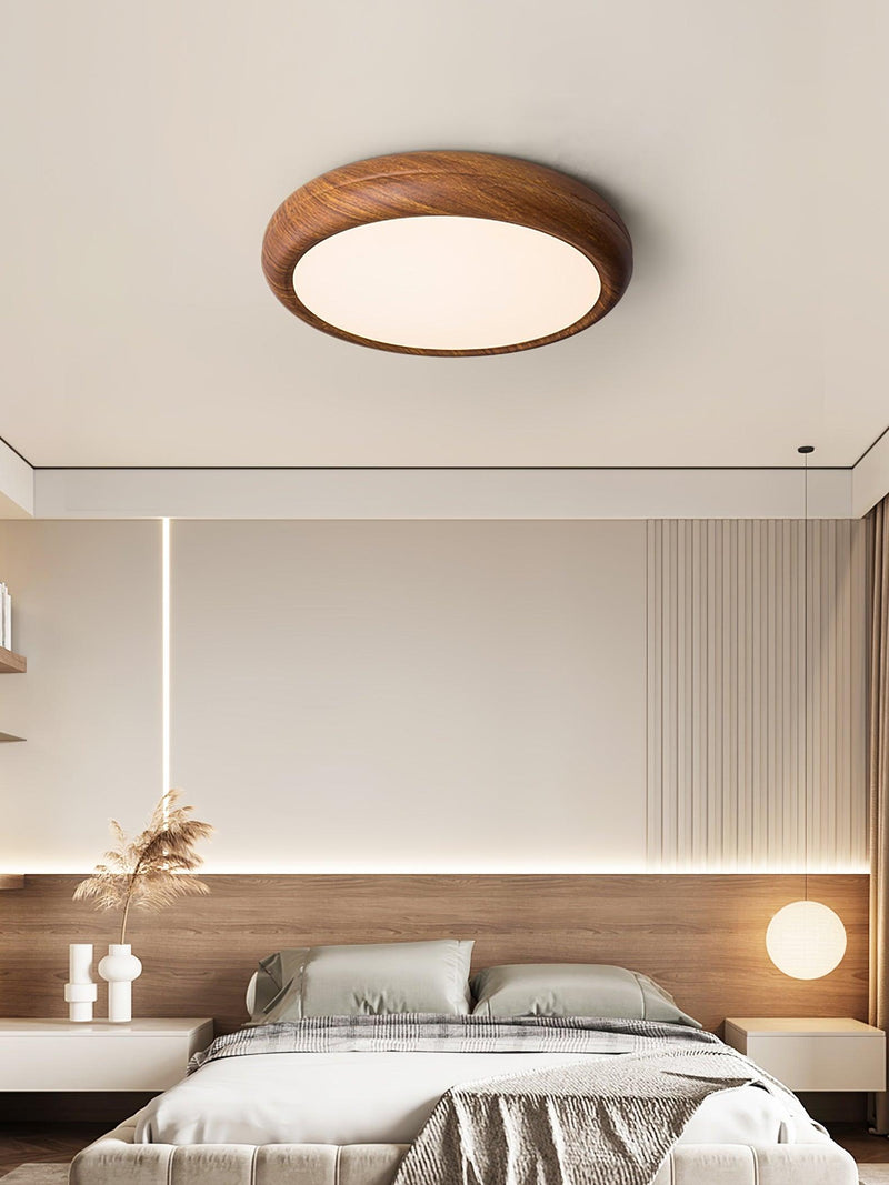 Round Wooden Ceiling Light – Modern & Refined Elegance for Interiors