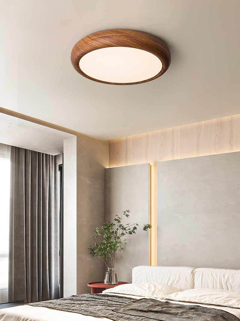 Round Wooden Ceiling Light – Modern & Refined Elegance for Interiors