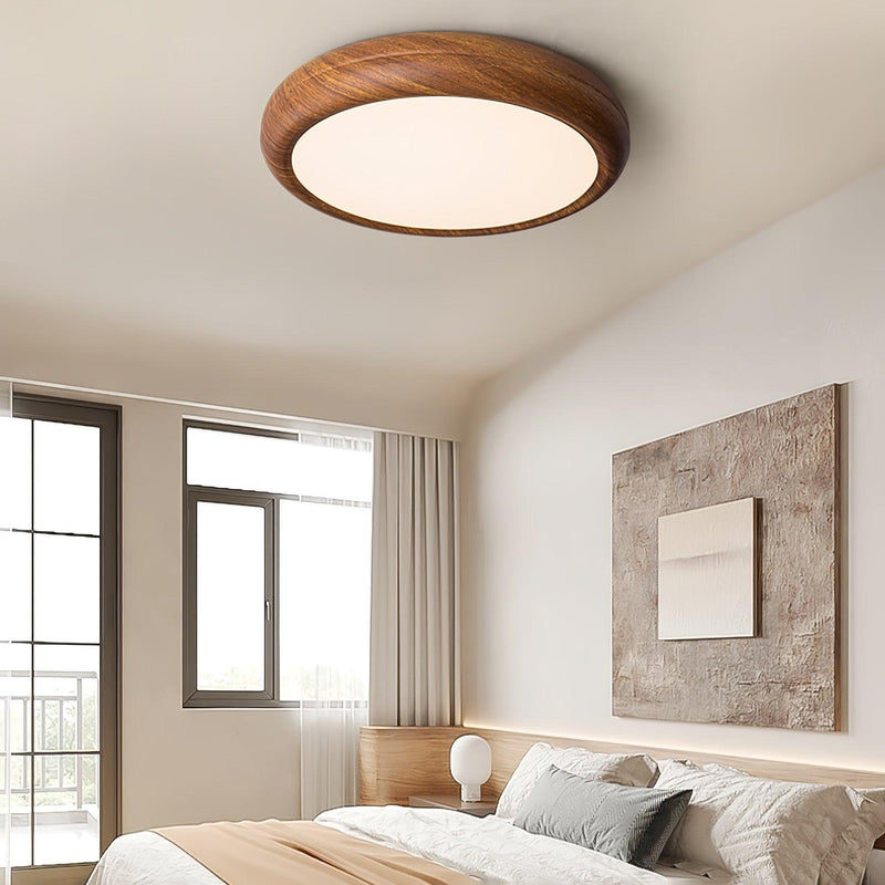 Round Wooden Ceiling Light – Modern & Refined Elegance for Interiors