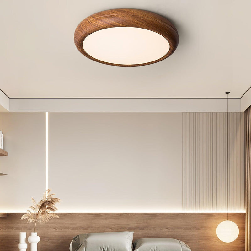 Round Wooden Ceiling Light – Modern & Refined Elegance for Interiors