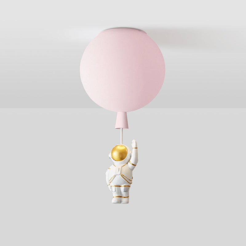 Astronaut Moon LED Pendant Light – Unique Space-Themed Ceiling Lamp