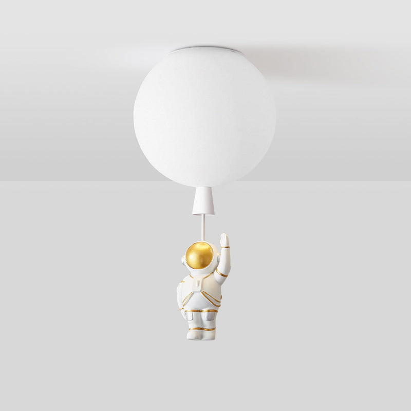 Astronaut Moon LED Pendant Light – Unique Space-Themed Ceiling Lamp
