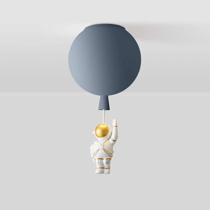 Astronaut Moon LED Pendant Light – Unique Space-Themed Ceiling Lamp