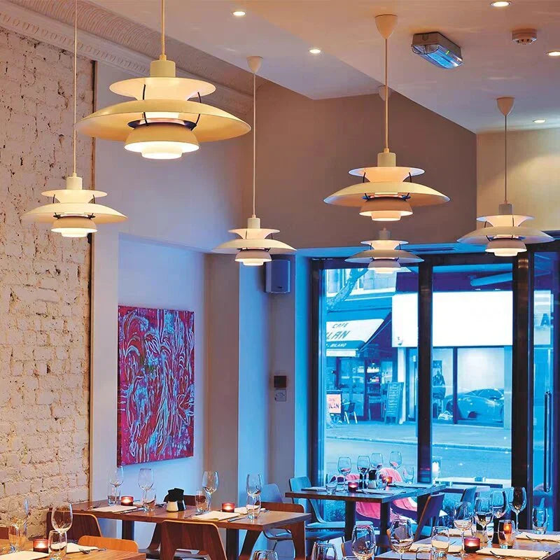 Morandi LED Pendant Lamp – Modern Colored Metal Hanging Light