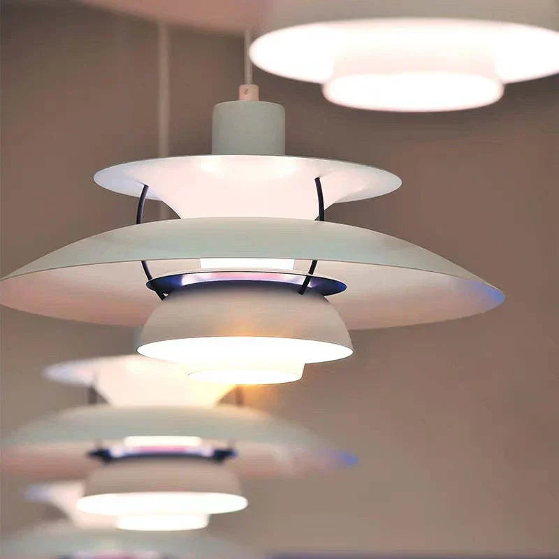 Morandi LED Pendant Lamp – Modern Colored Metal Hanging Light