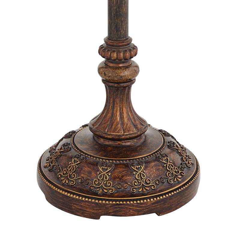 Italian Bronze 4-Light Traditional Floor Lamp with Bell Shade