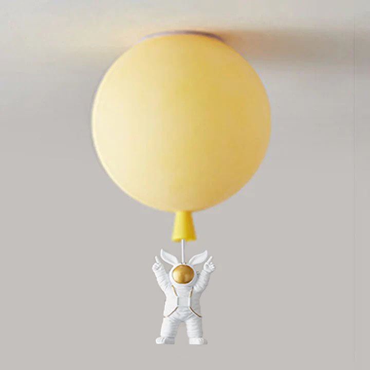 Astronaut Moon LED Pendant Light – Unique Space-Themed Ceiling Lamp