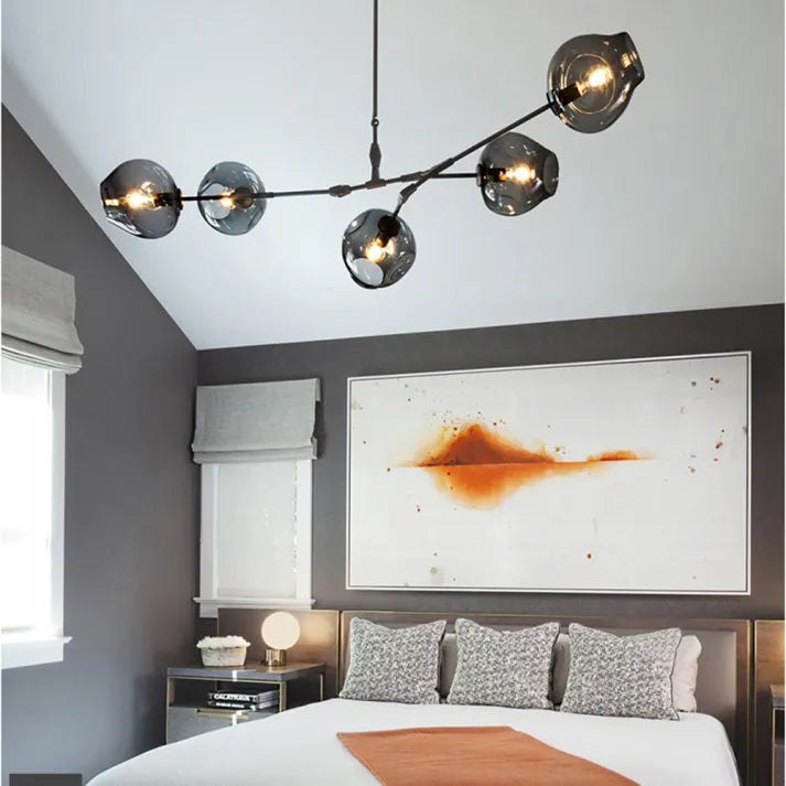 Sputnik Bifurkation Chandelier – Modern Blown Glass & Metal Design