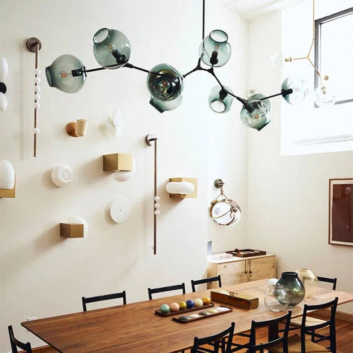 Sputnik Bifurkation Chandelier – Modern Blown Glass & Metal Design