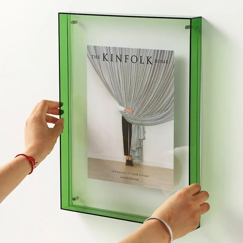 PrismFrame Acrylic Photo Frame – Vibrant & Transparent Decorative Display