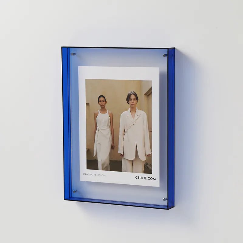 PrismFrame Acrylic Photo Frame – Vibrant & Transparent Decorative Display