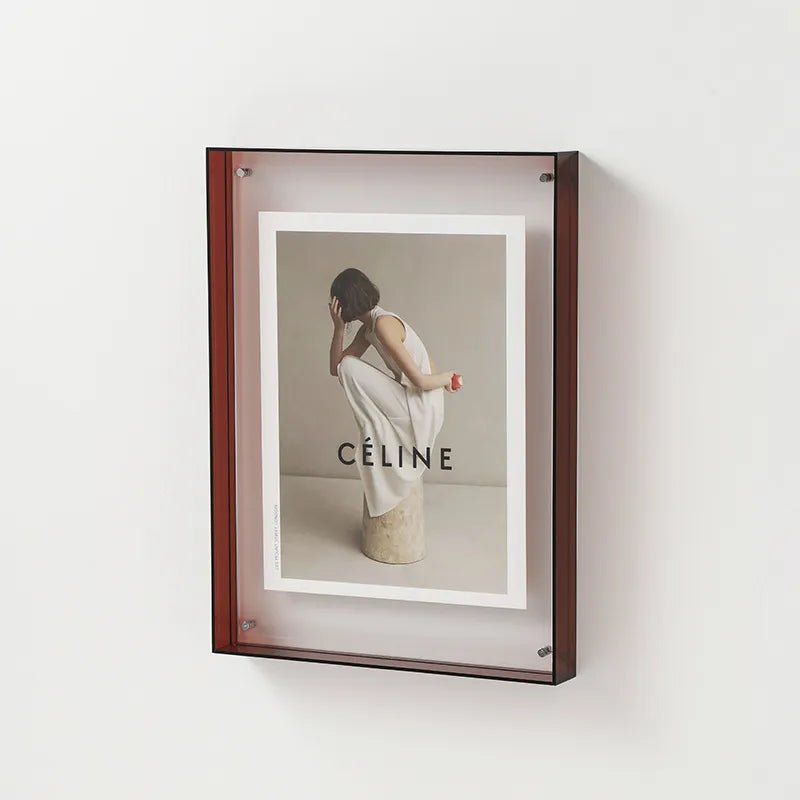 PrismFrame Acrylic Photo Frame – Vibrant & Transparent Decorative Display