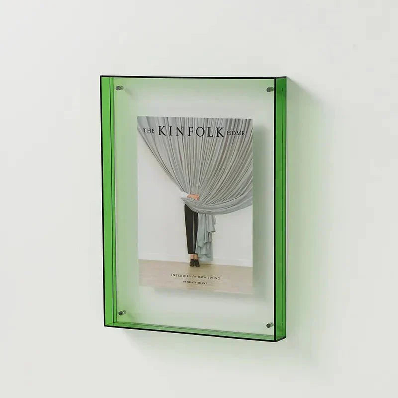 PrismFrame Acrylic Photo Frame – Vibrant & Transparent Decorative Display