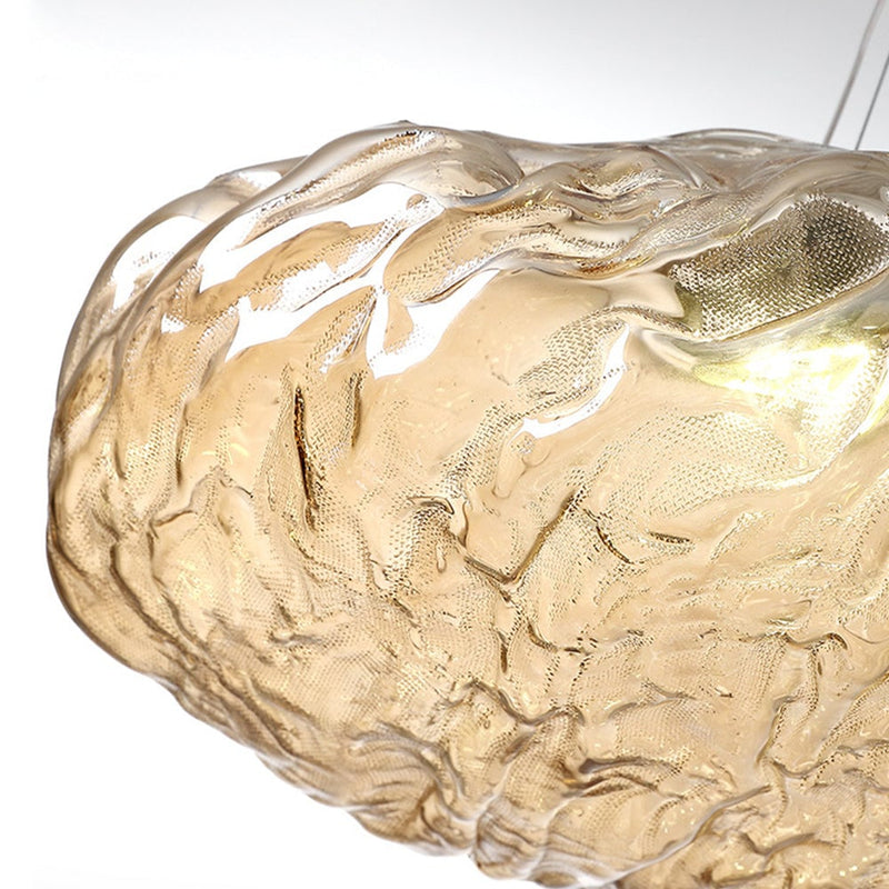 Minimalist Blown Glass Pendant Light – Modern & Elegant LED Design