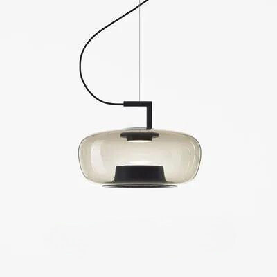 Modern LED Pendant Light – Glass &amp; Aluminum Fixture for Kitchen & Dining