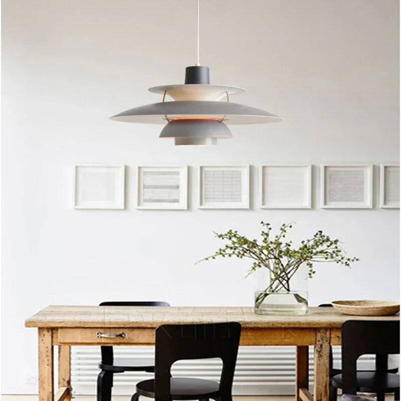 Morandi LED Pendant Lamp – Modern Colored Metal Hanging Light