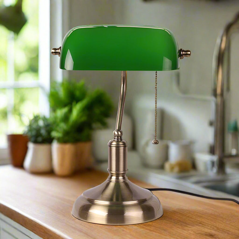 European-Style Glass Table Lamp – Classic Elegance for Any Interior