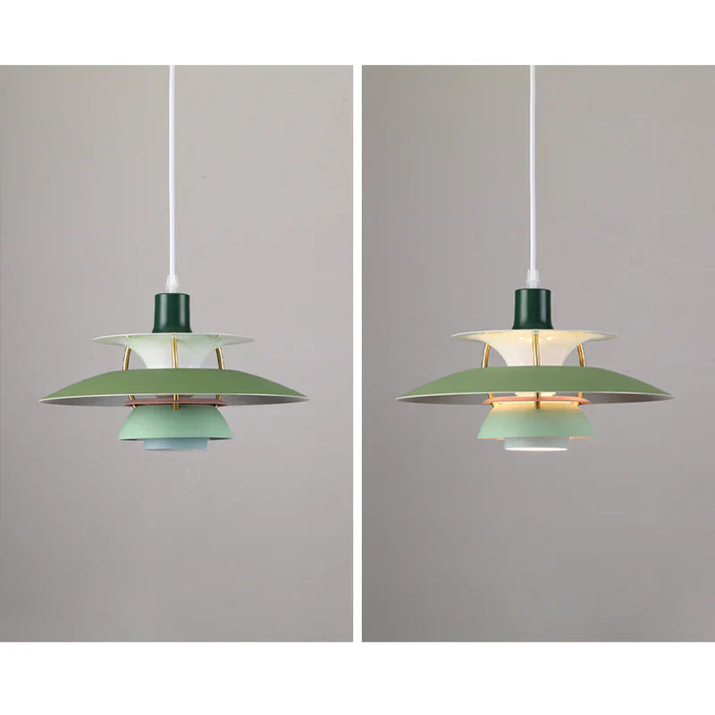 Morandi LED Pendant Lamp – Modern Colored Metal Hanging Light