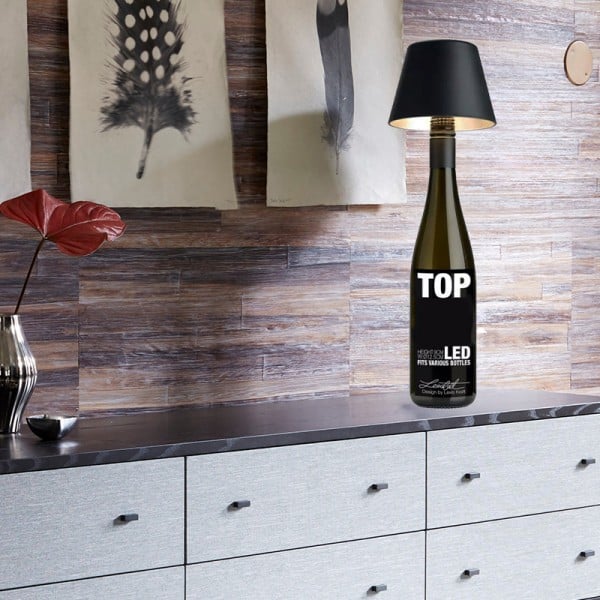 Wine Bottle Table Lamp Head – Elegant, Practical & Rechargeable
