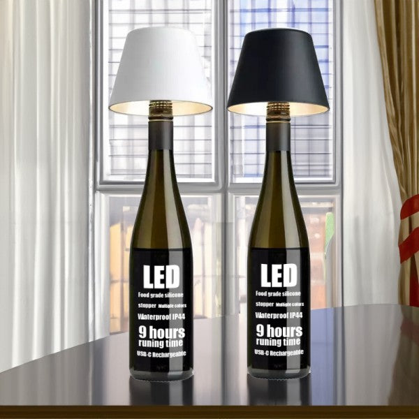 Wine Bottle Table Lamp Head – Elegant, Practical & Rechargeable