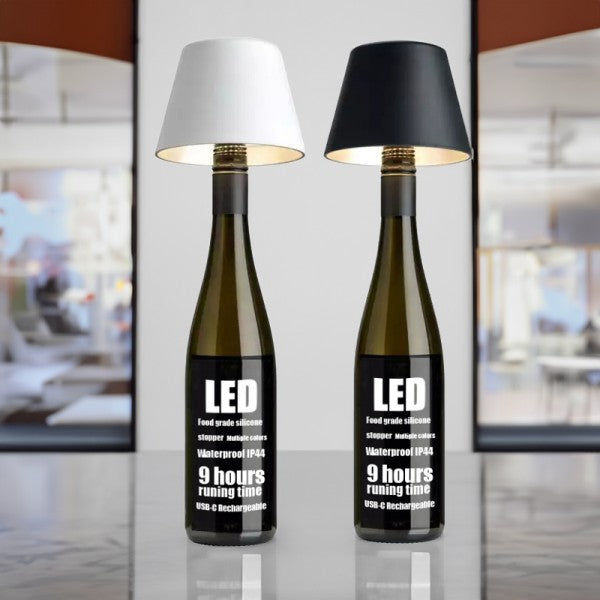 Wine Bottle Table Lamp Head – Elegant, Practical & Rechargeable