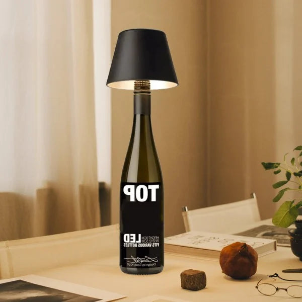 Wine Bottle Table Lamp Head – Elegant, Practical & Rechargeable