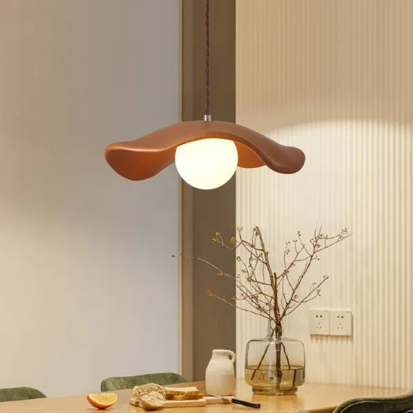 Lotus Wabi-Sabi Pendant Light – Nature-Inspired Modern Dining Room Luminaire