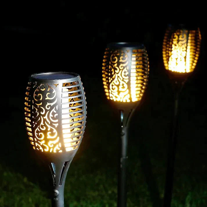 Solar Torch Light – LED Flame Effect & Weather-Resistant Outdoor Lighting