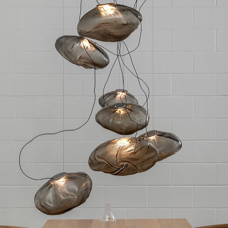 Minimalist Blown Glass Pendant Light – Modern & Elegant LED Design