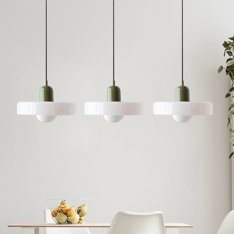 Simple Bauhaus Pendant Light – Elegant Glass Design for Dining & Living Spaces