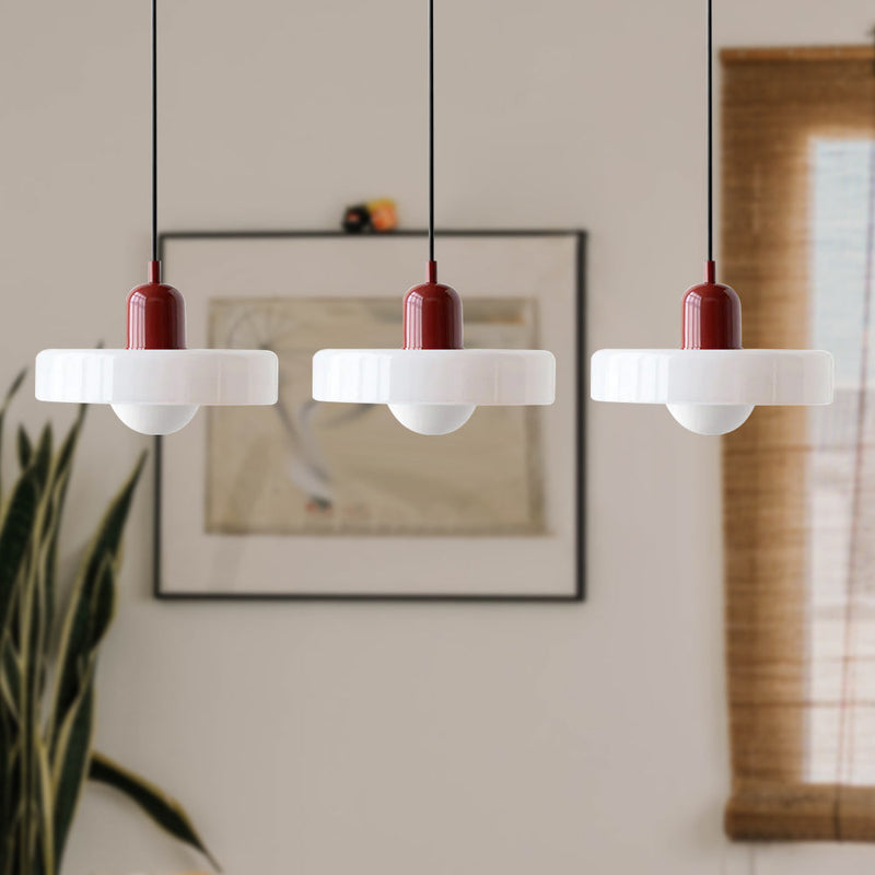Simple Bauhaus Pendant Light – Elegant Glass Design for Dining & Living Spaces