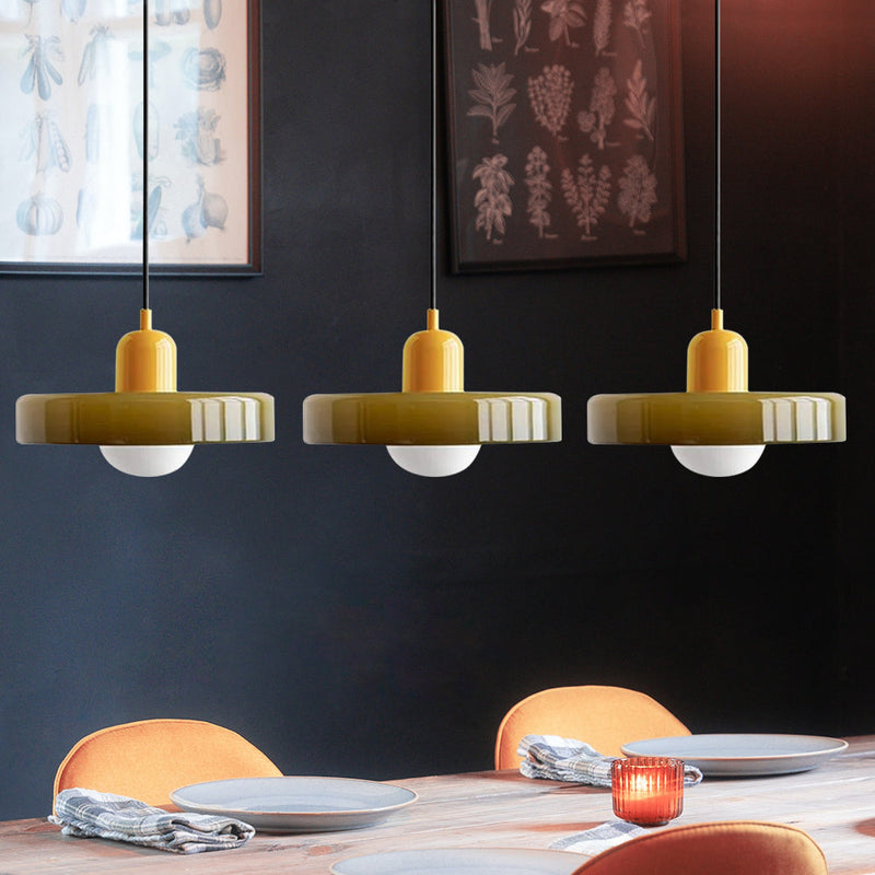 Simple Bauhaus Pendant Light – Elegant Glass Design for Dining & Living Spaces