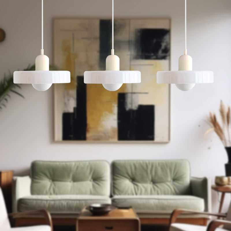 Simple Bauhaus Pendant Light – Elegant Glass Design for Dining & Living Spaces