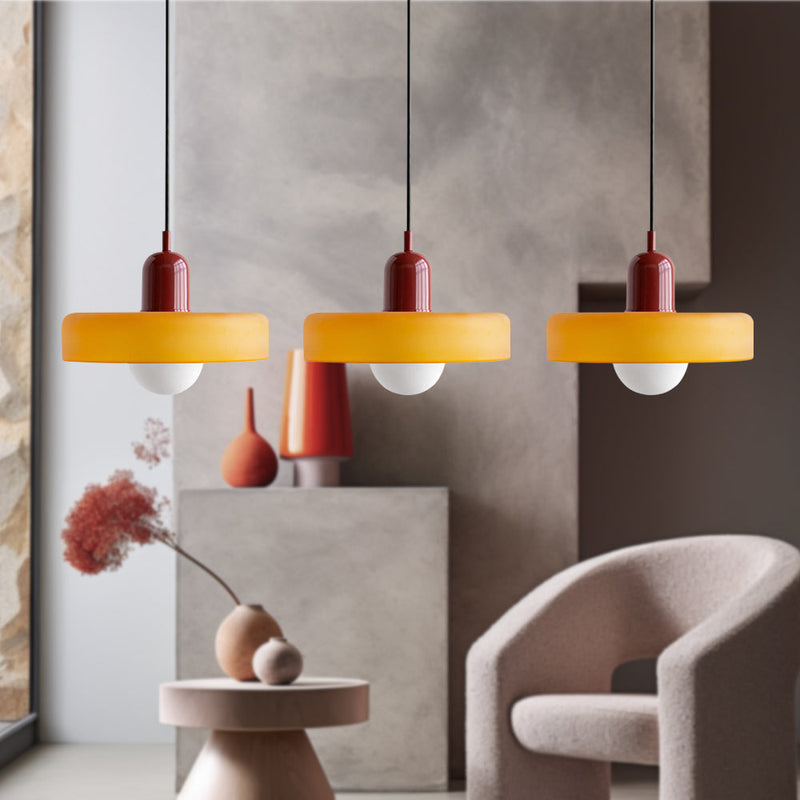 Simple Bauhaus Pendant Light – Elegant Glass Design for Dining & Living Spaces