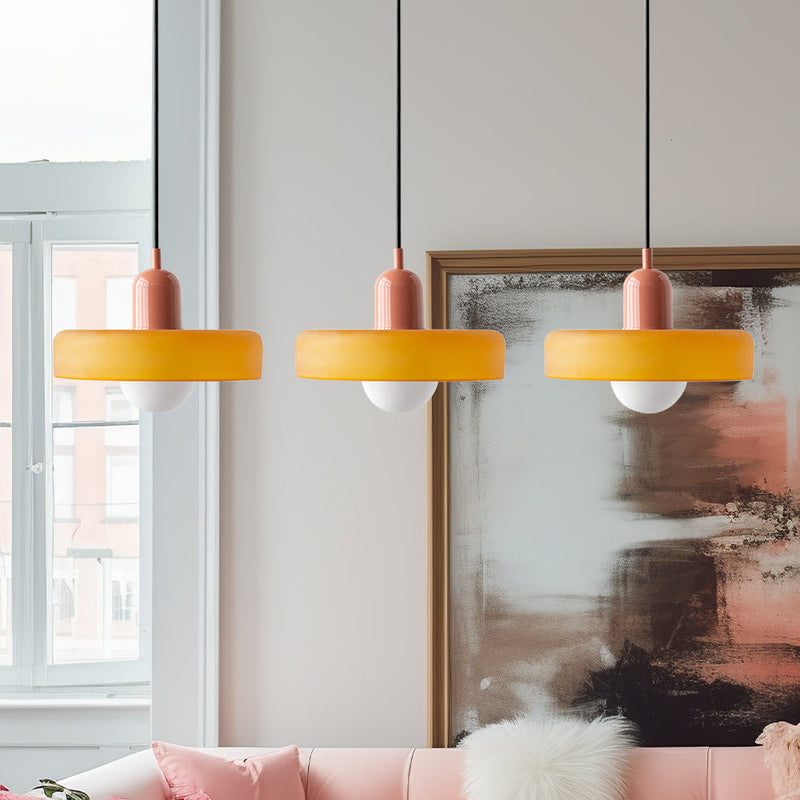 Simple Bauhaus Pendant Light – Elegant Glass Design for Dining & Living Spaces
