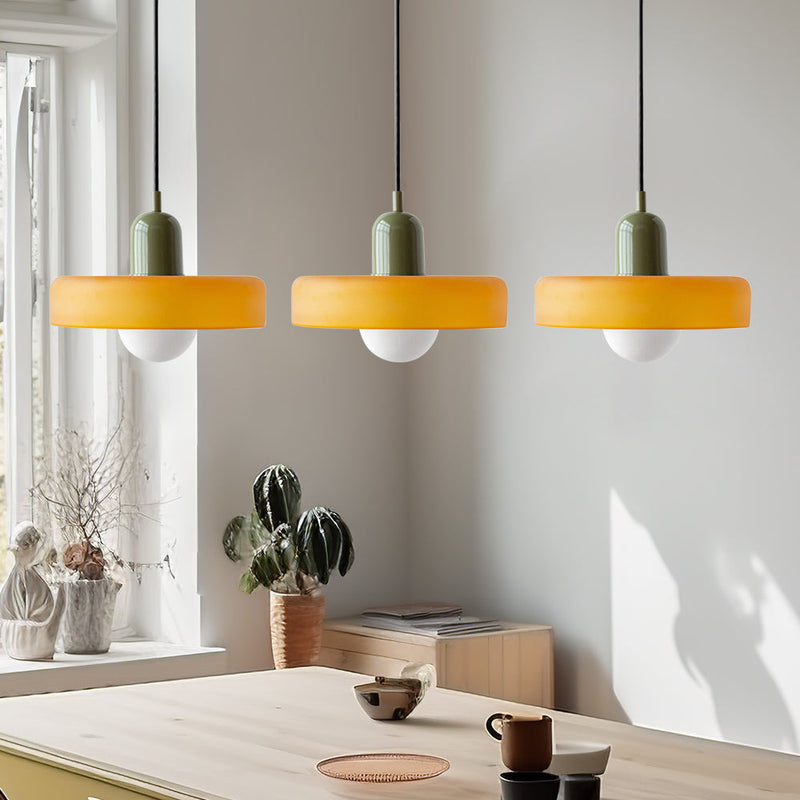 Simple Bauhaus Pendant Light – Elegant Glass Design for Dining & Living Spaces