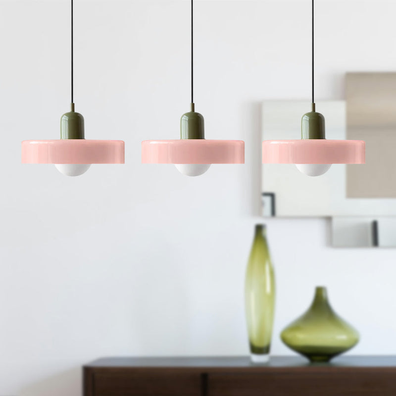 Simple Bauhaus Pendant Light – Elegant Glass Design for Dining & Living Spaces