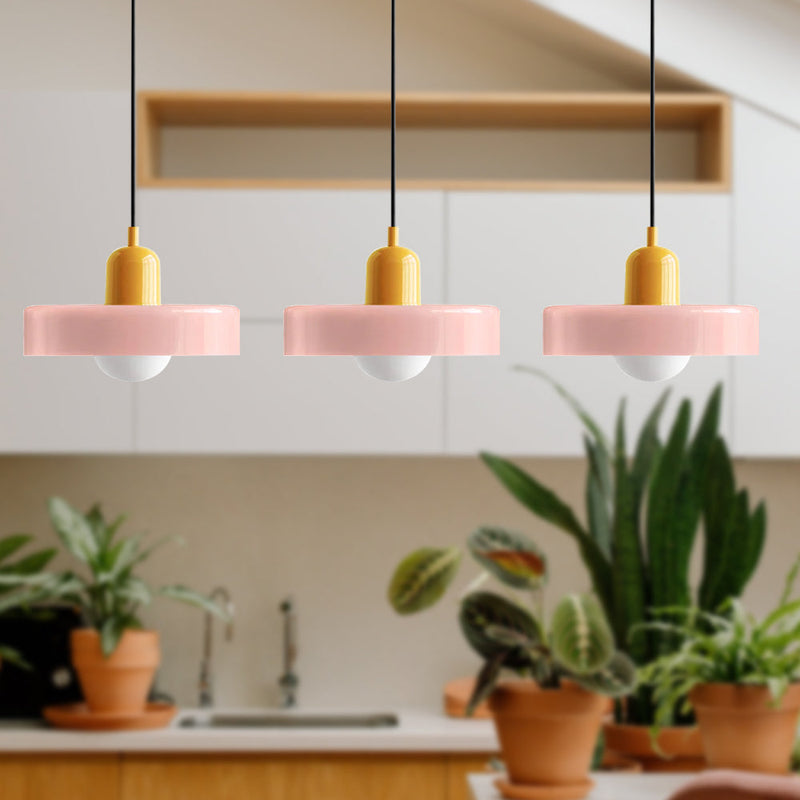 Simple Bauhaus Pendant Light – Elegant Glass Design for Dining & Living Spaces