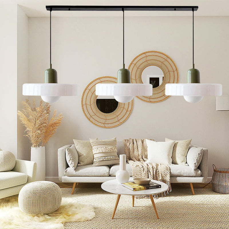 Simple Bauhaus Pendant Light – Elegant Glass Design for Dining & Living Spaces